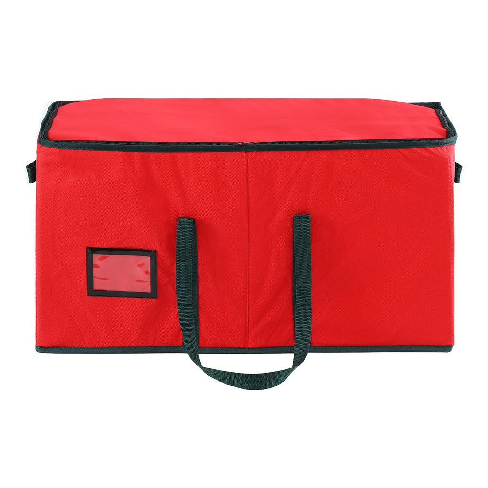 128-Slot Christmas Bauble Storage Box β Red