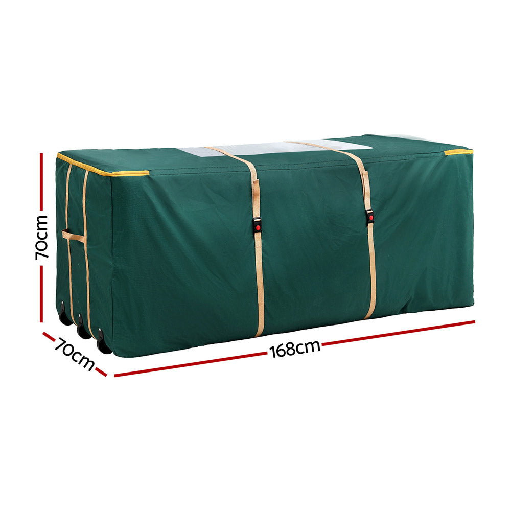 10FT Tree Storage Bag with Wheels – Green