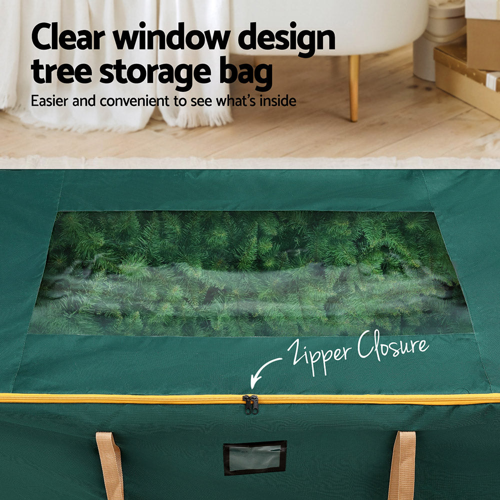 10FT Tree Storage Bag with Wheels – Green