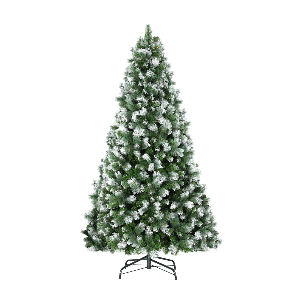 Snow-Tipped Green Pine Christmas Tree – 9FT | Full & Realistic Winter Centrepiece