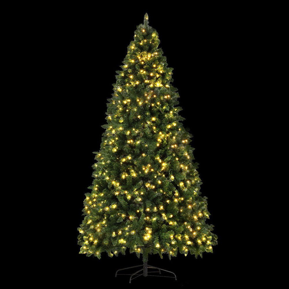 9FT Pre-Lit Christmas Tree | 750 Warm White LEDs & 2590 Tips