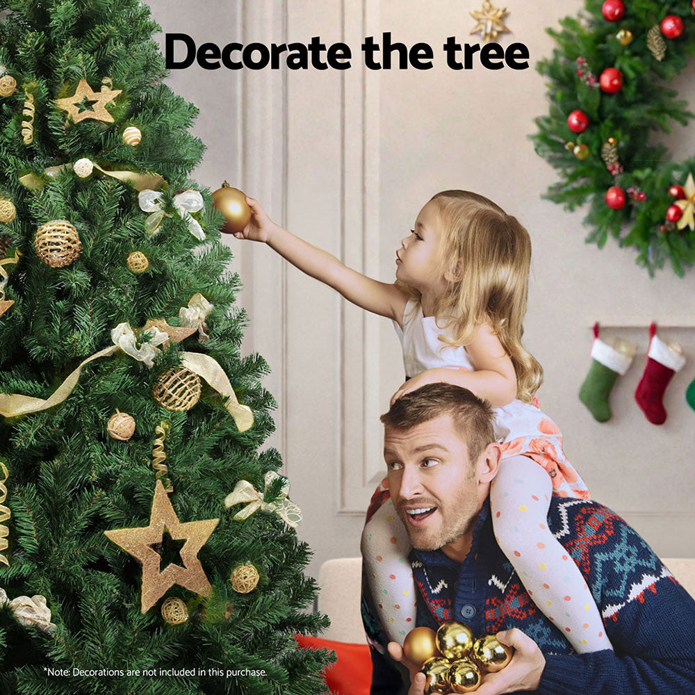 9FT Pre-Lit Christmas Tree | 750 Warm White LEDs & 2590 Tips