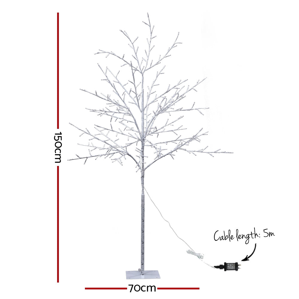 5FT Twig LED Christmas Tree with 304 Warm White Lights for Indoor & Outdoor Glow