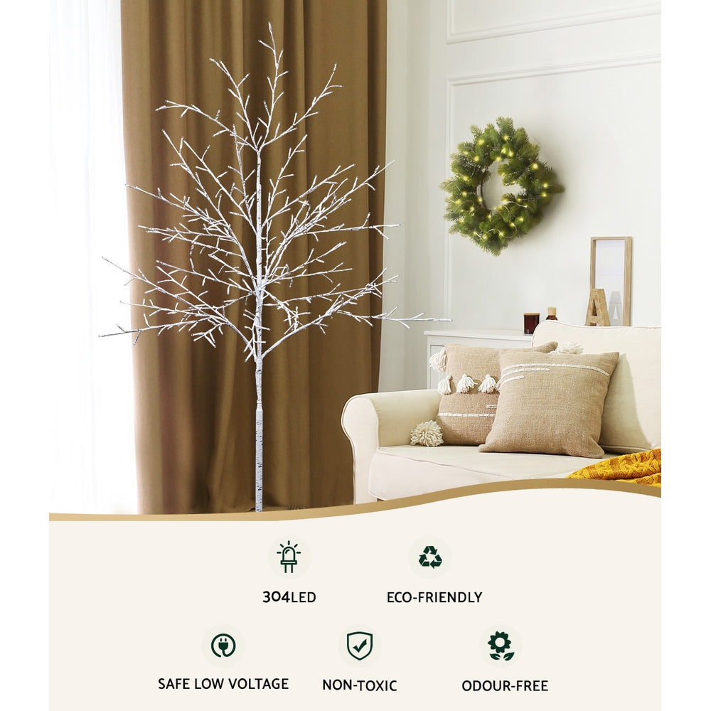 5FT Twig LED Christmas Tree with 304 Warm White Lights for Indoor & Outdoor Glow