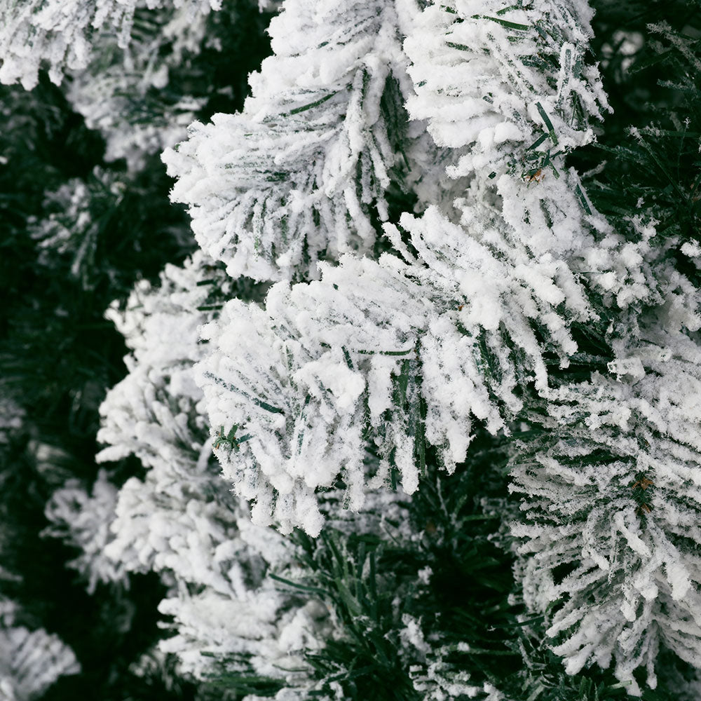 Snow-Flocked Fir Christmas Tree – 6FT, 7FT & 8FT Full-Shape Artificial Tree