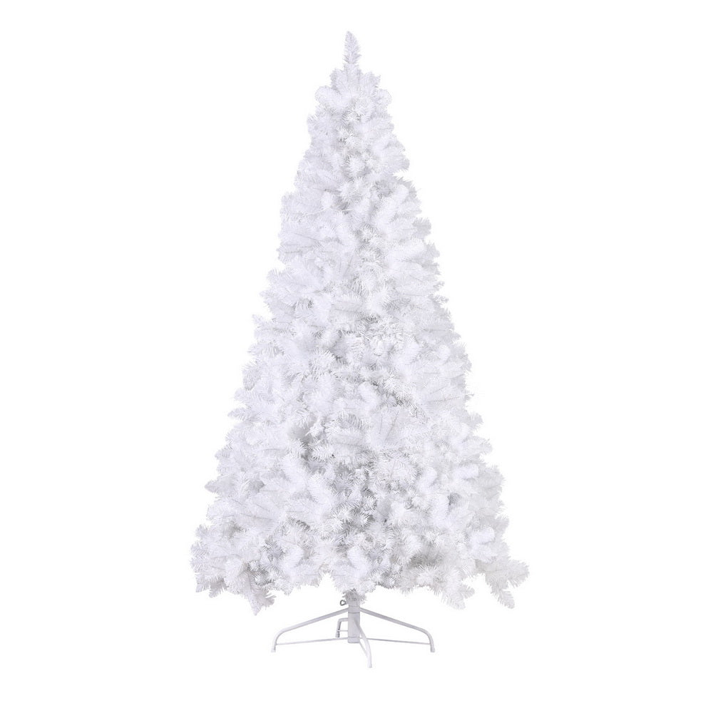 7FT Premium White LED Christmas Tree with 450 RGB Lights & Remote Control