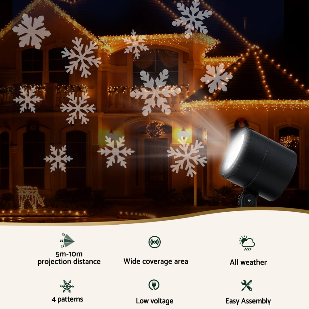 Snowflake Laser Light Projector – Indoor & Outdoor Christmas Display