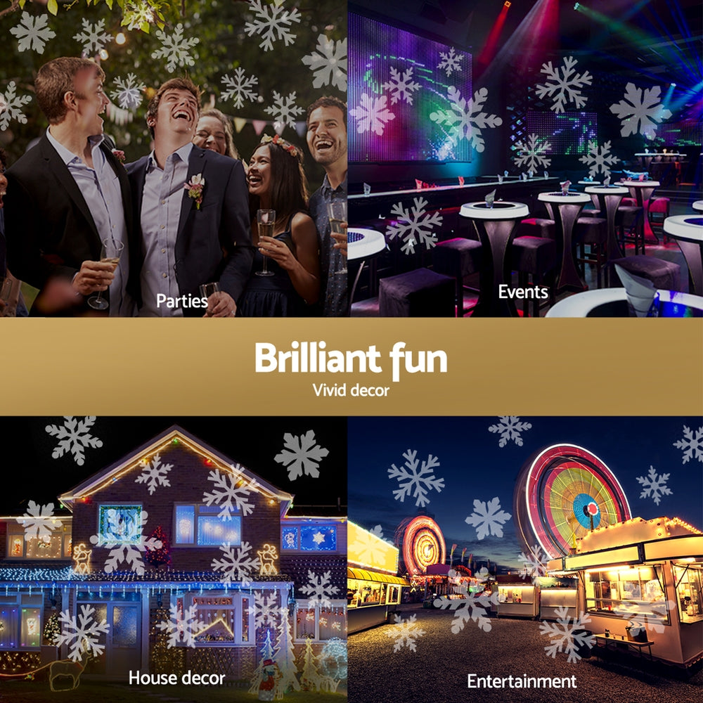 Snowflake Laser Light Projector – Indoor & Outdoor Christmas Display