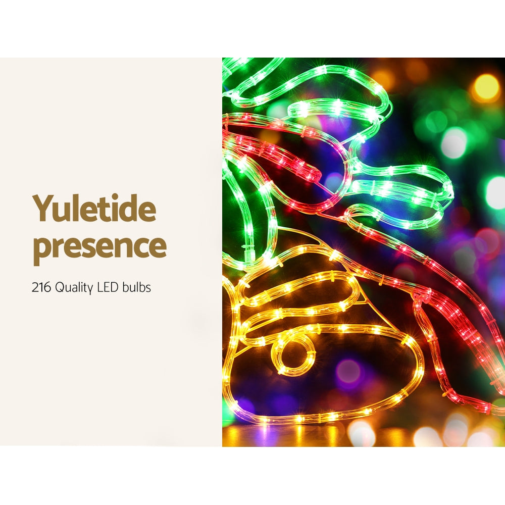 Jingle Jollys Jingle Bells Christmas Lights – Multi-Coloured LED, Indoor & Outdoor Use 🔔