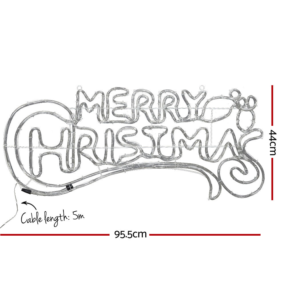 Jingle Jollys Merry Christmas Lights – Multi-Coloured LED Display for Indoor & Outdoor Use 🎉