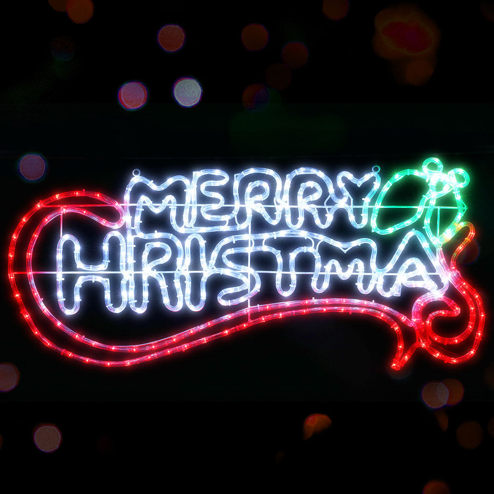 Jingle Jollys Merry Christmas Lights – Multi-Coloured LED Display for Indoor & Outdoor Use 🎉