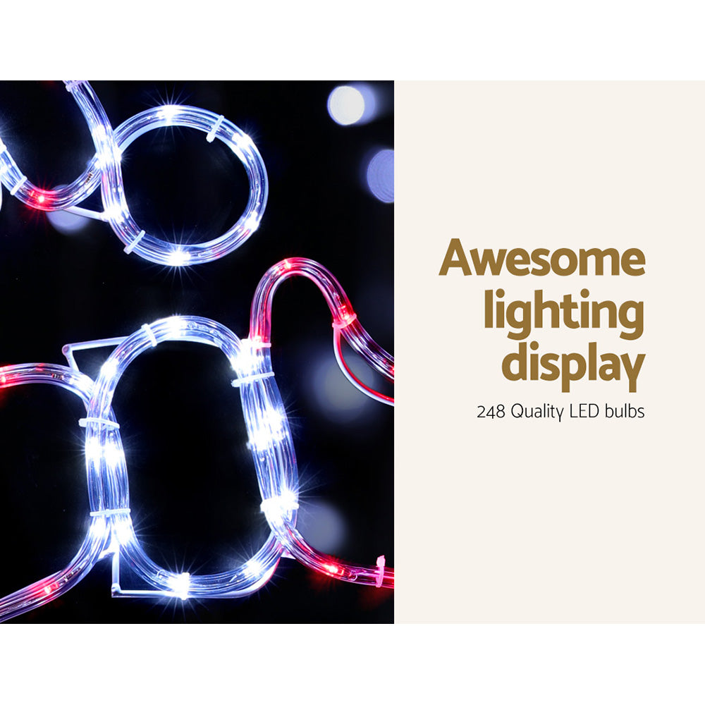 Jingle Jollys Santa Christmas Lights – LED Lit, Indoor & Outdoor Use 🎅