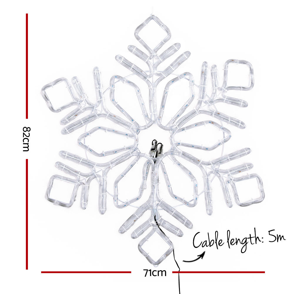 Jingle Jollys Snowflake Christmas Lights – Multi-Coloured LED, Indoor & Outdoor Use ❄️