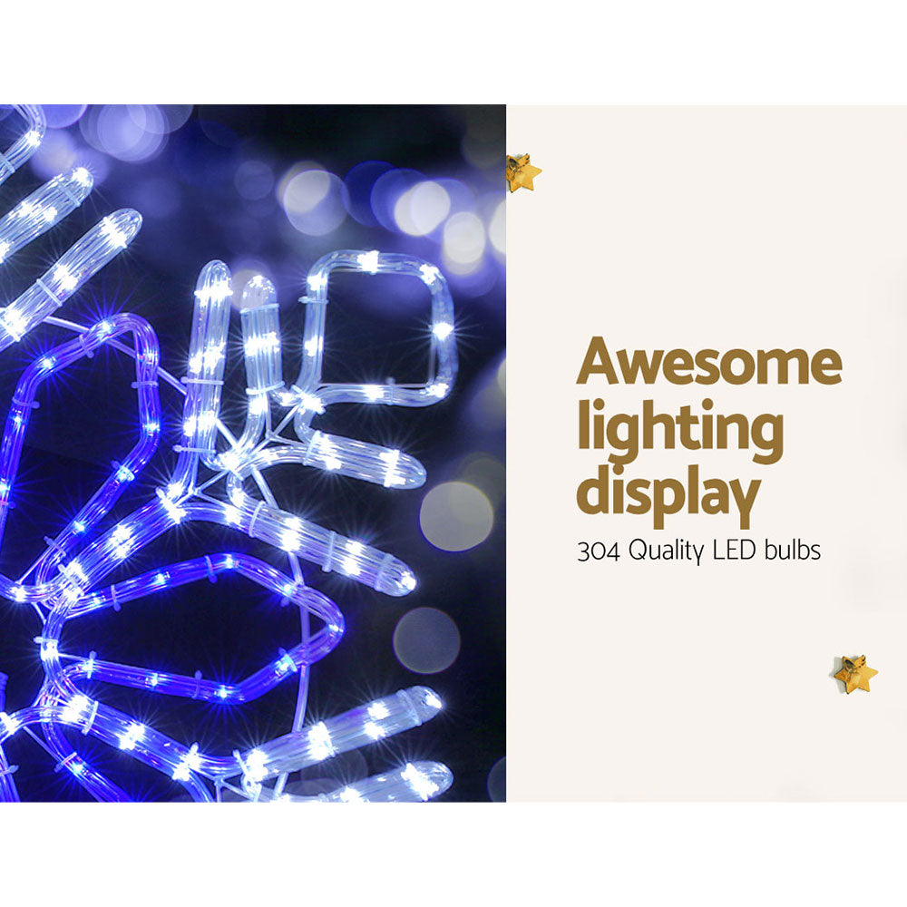Jingle Jollys Snowflake Christmas Lights – Multi-Coloured LED, Indoor & Outdoor Use ❄️