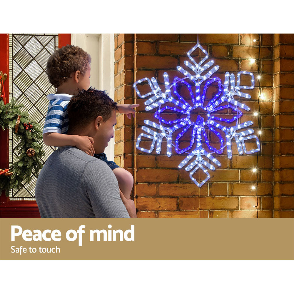 Jingle Jollys Snowflake Christmas Lights – Multi-Coloured LED, Indoor & Outdoor Use ❄️