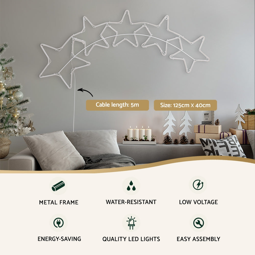 Jingle Jollys LED Shooting Stars Christmas Light Display – Multi-Colour, Indoor & Outdoor Use 🌠