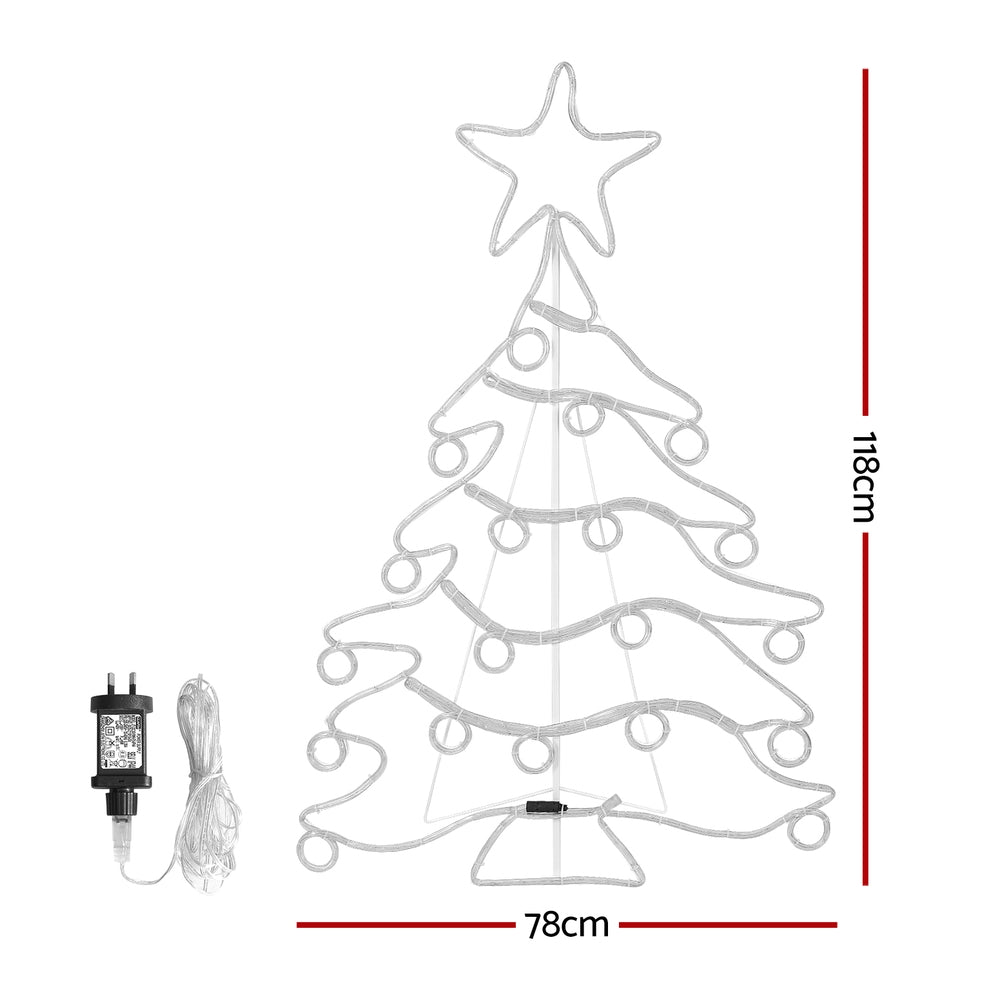 Jingle Jollys LED Christmas Tree Light Display – Multi-Colour LEDs, Indoor & Outdoor Use 🎄