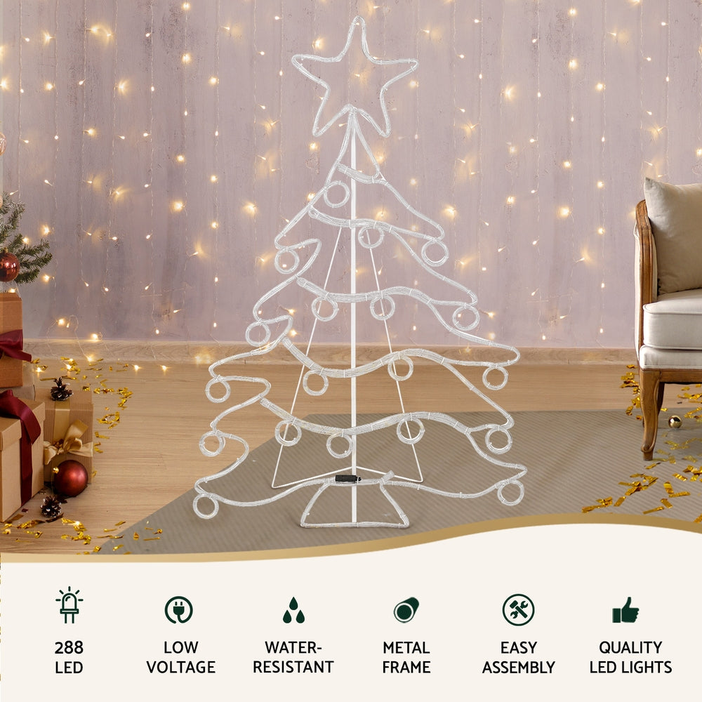 Jingle Jollys LED Christmas Tree Light Display – Multi-Colour LEDs, Indoor & Outdoor Use 🎄