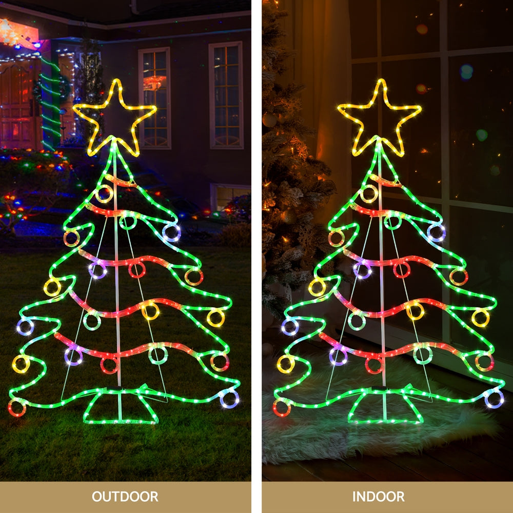 Jingle Jollys LED Christmas Tree Light Display – Multi-Colour LEDs, Indoor & Outdoor Use 🎄