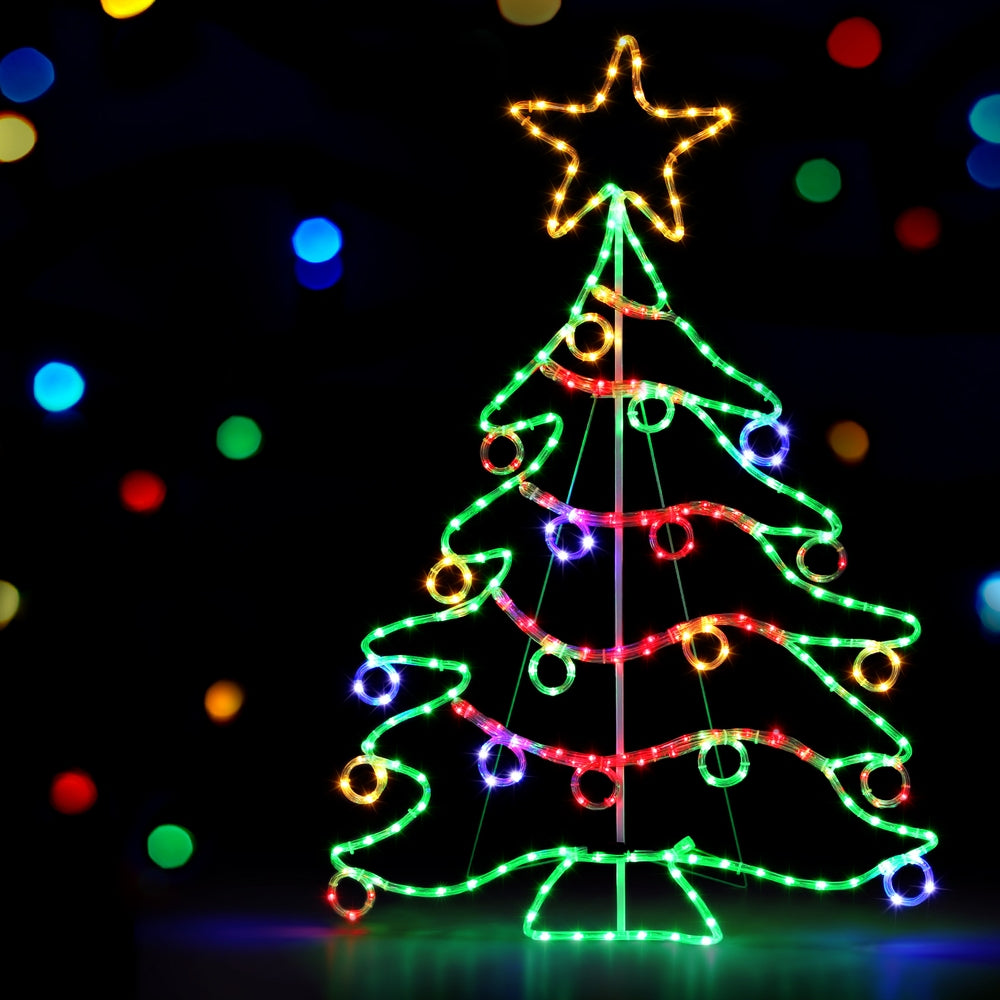 Jingle Jollys LED Christmas Tree Light Display – Multi-Colour LEDs, Indoor & Outdoor Use 🎄