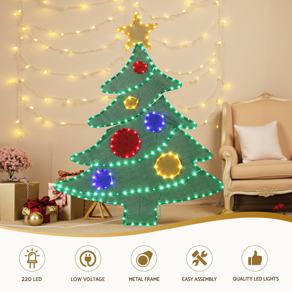 150cm LED Rope Light Christmas Decoration – 220 Multi-Colour LEDs