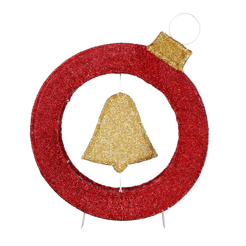 60cm Bell Wreath LED Christmas Light – 30 Warm White LEDs