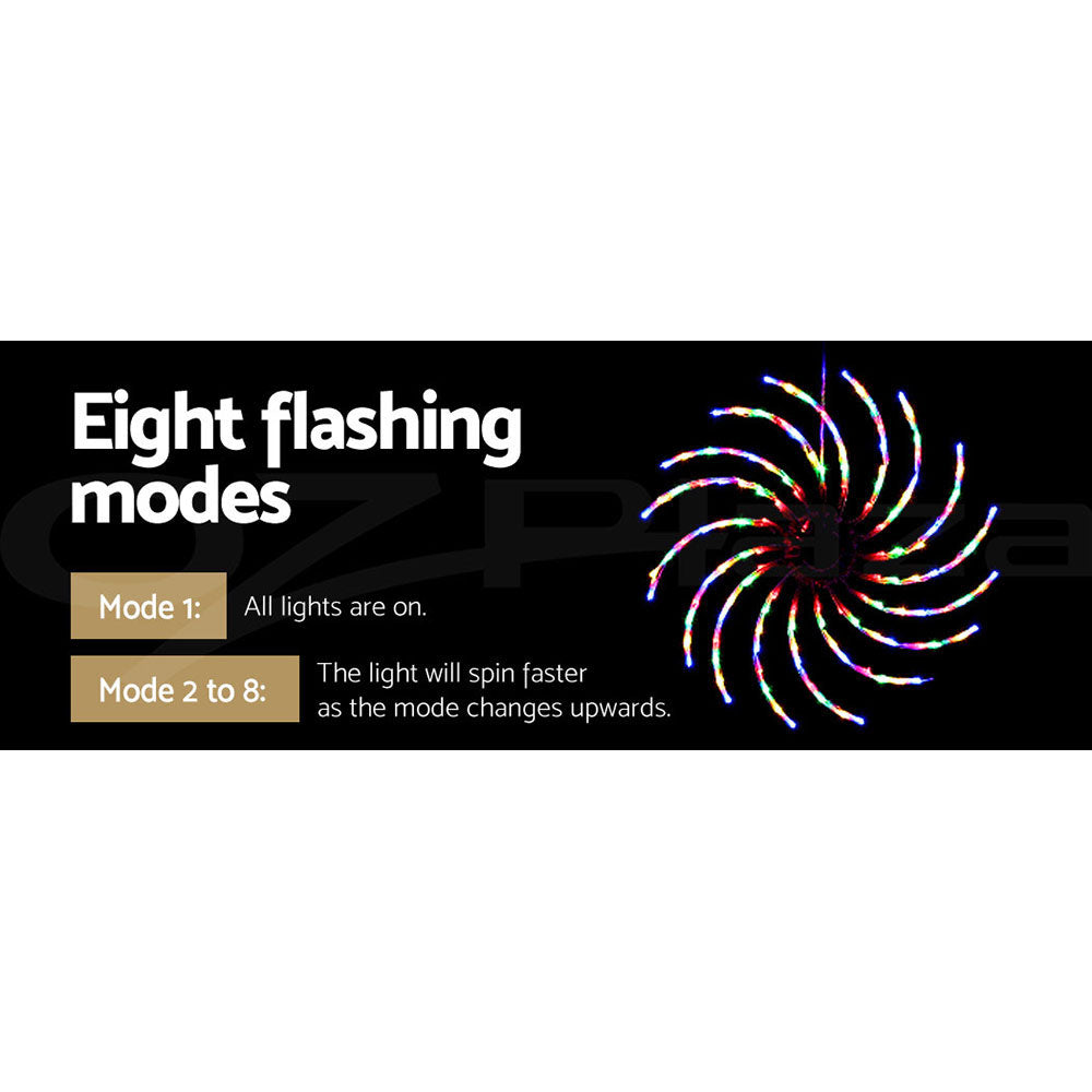 Jingle Jollys Christmas Spin Lights – Multi-Coloured LED Display for Indoor & Outdoor Use 🎄