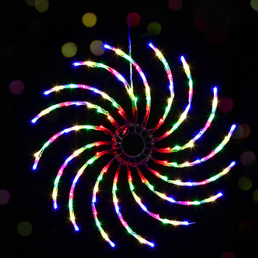 Jingle Jollys Christmas Spin Lights – Multi-Coloured LED Display for Indoor & Outdoor Use 🎄