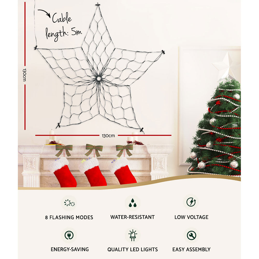 Jingle Jollys Christmas Star Lights – Solar LED Multi-Coloured Display for Outdoor & Indoor Use ✨