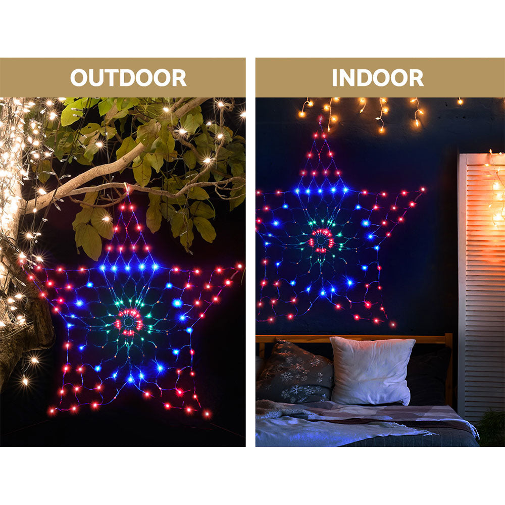 Jingle Jollys Christmas Star Lights – Solar LED Multi-Coloured Display for Outdoor & Indoor Use ✨