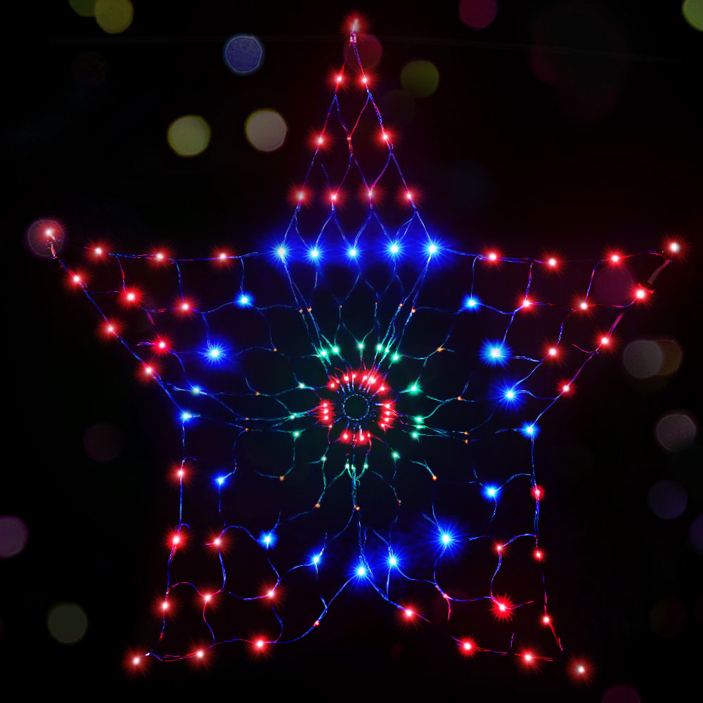 Jingle Jollys Christmas Star Lights – Solar LED Multi-Coloured Display for Outdoor & Indoor Use ✨