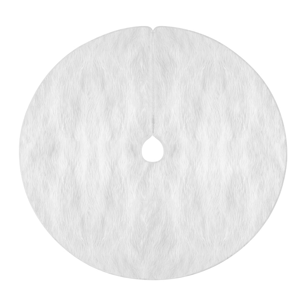White Plush Christmas Tree Skirt – 90cm or 120cm