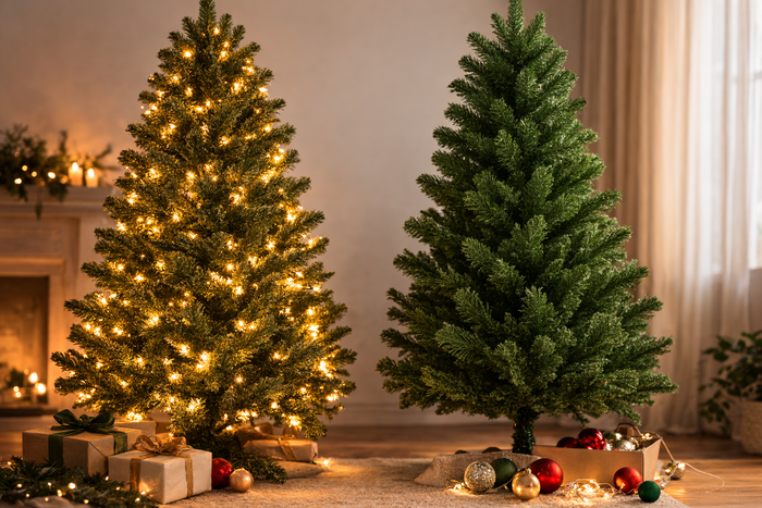 We Compare Pre-Lit vs. Unlit Christmas Trees