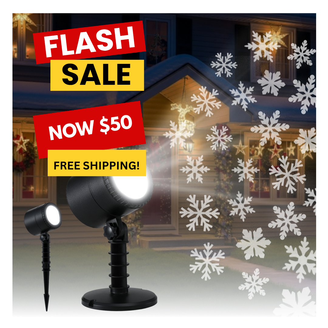 Snowflake Laser Light Projector – Indoor & Outdoor Christmas Display