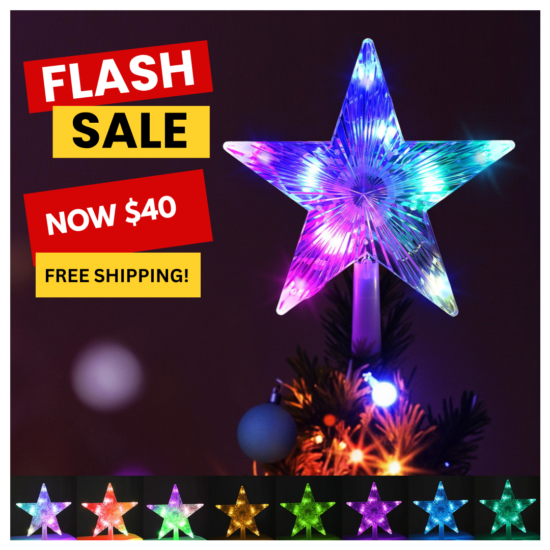 Christmas Tree Topper Star – RGB LED with APP Control – Aussie ...