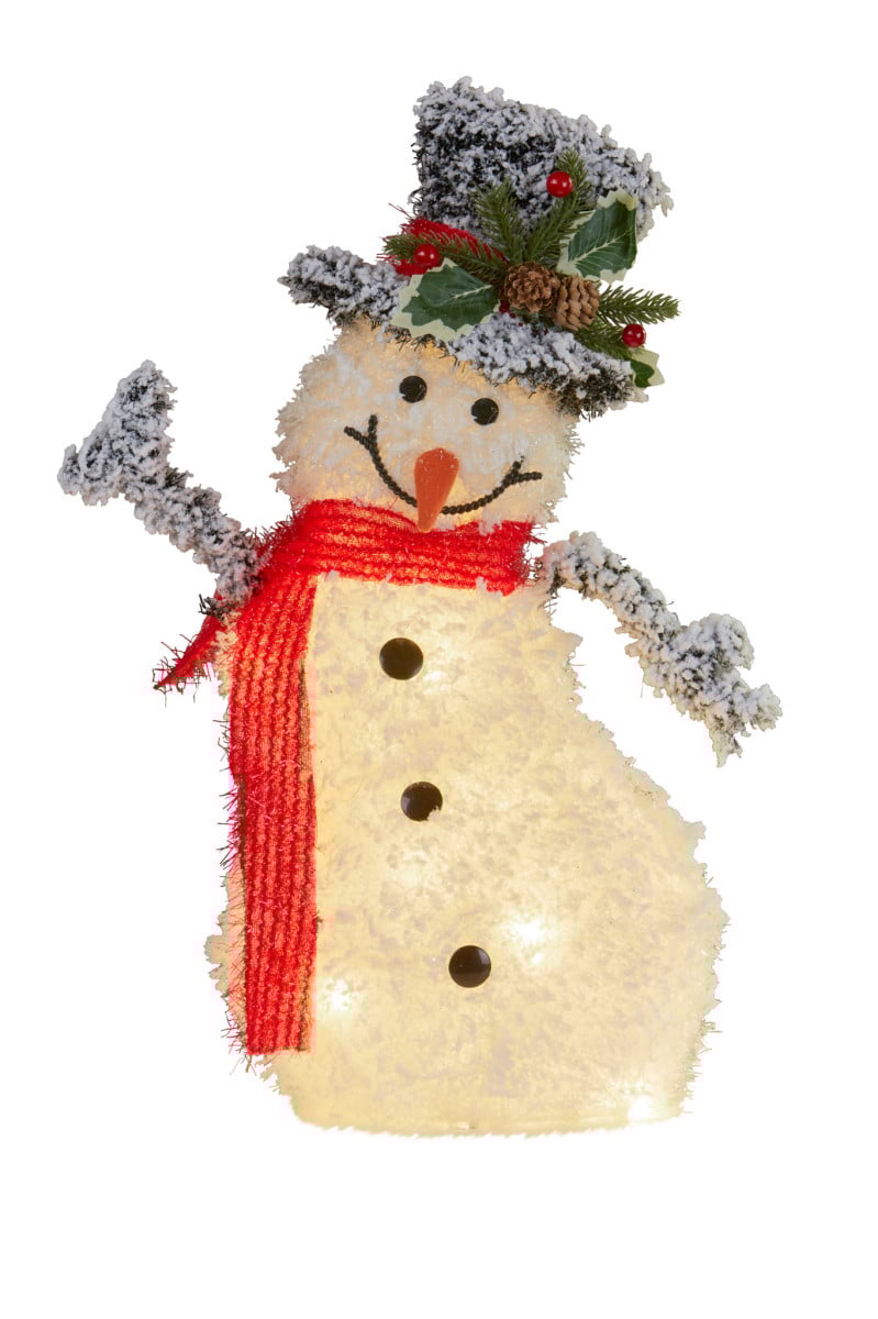 50CM Light-Up Christmas Snowman – Warm White LEDs