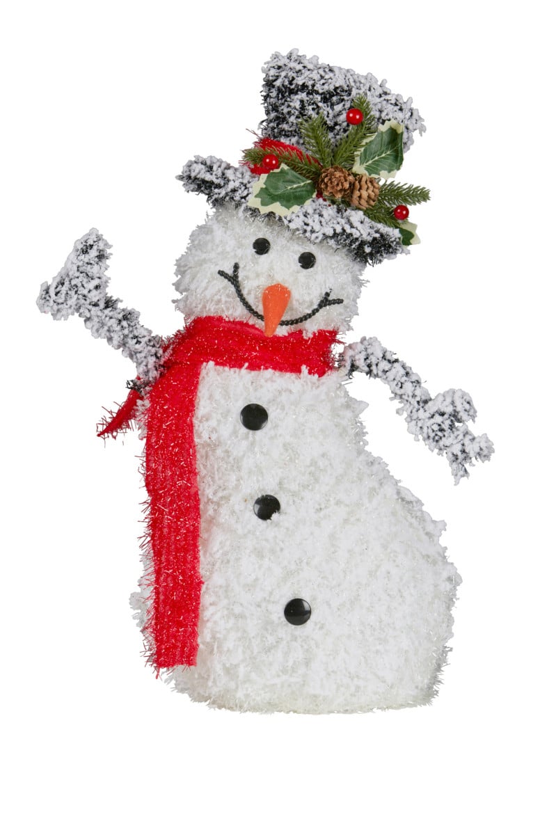 50CM Light-Up Christmas Snowman – Warm White LEDs