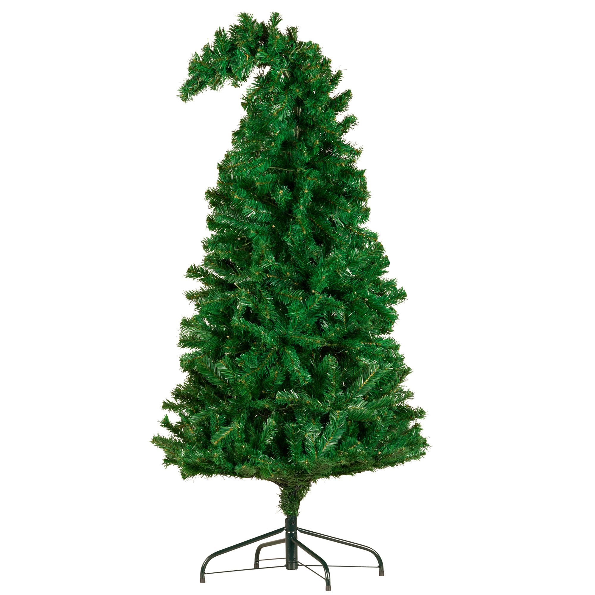 4FT Bad Santa Curved Pre-Lit Christmas Tree – 140 Multicolour LEDs
