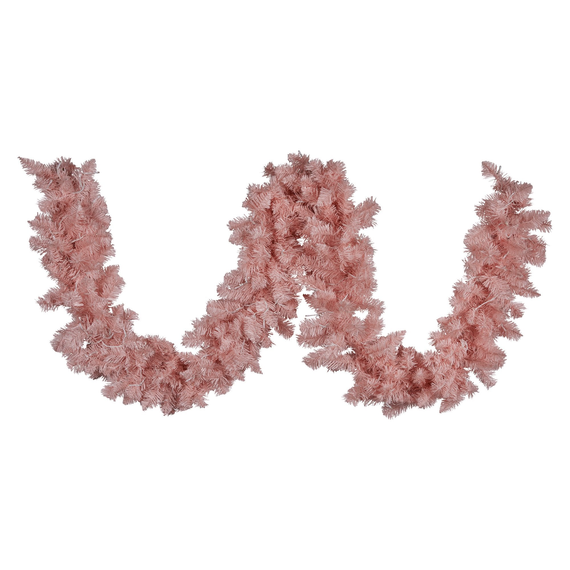 2.7M Pretty in Pink Christmas Garland with LED Lights