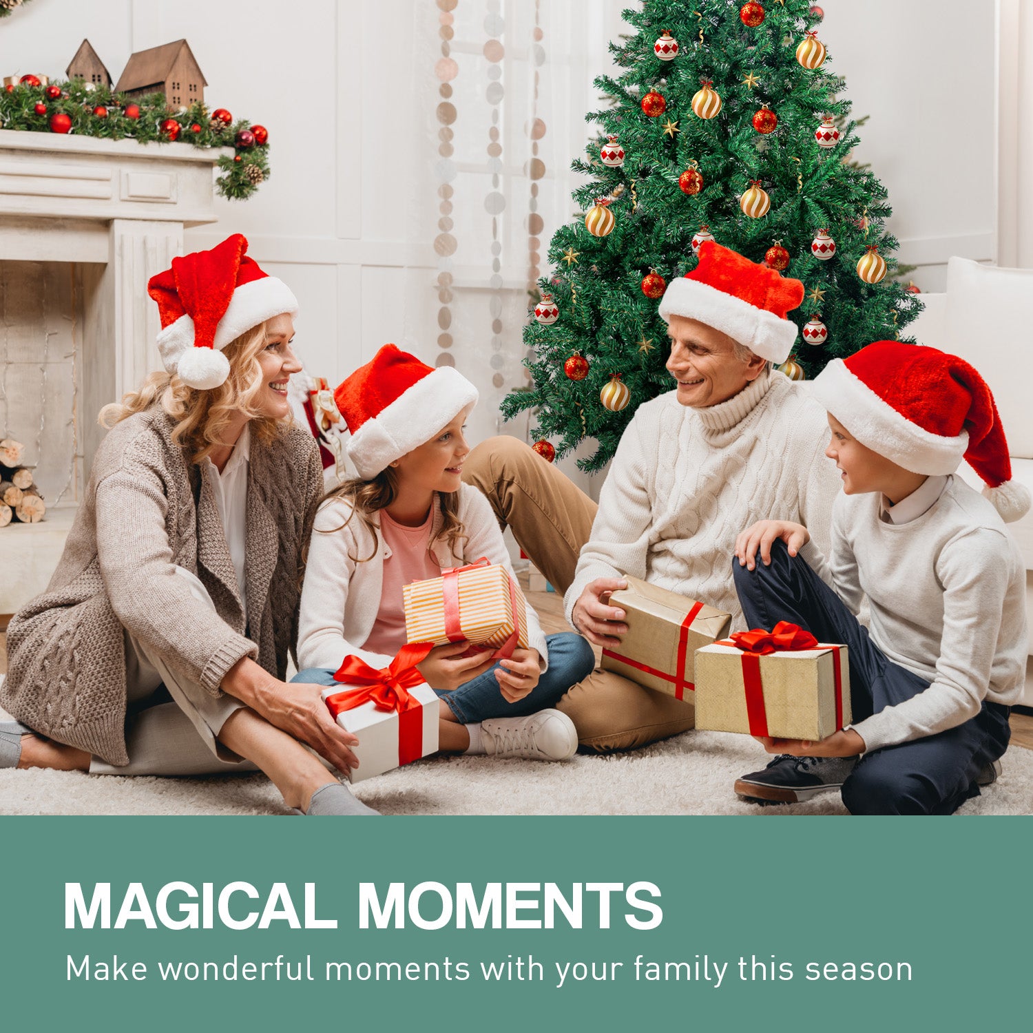 6FT Green Artificial Christmas Tree – 850 Tips