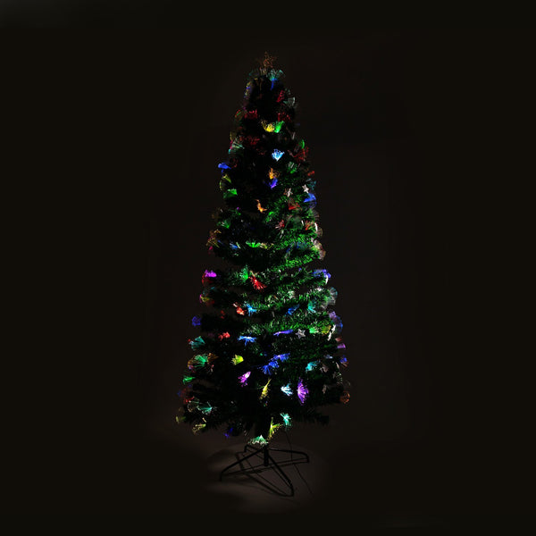 7FT Fibre Optic Christmas Tree – 280 Tips, Multicolour LED Lights