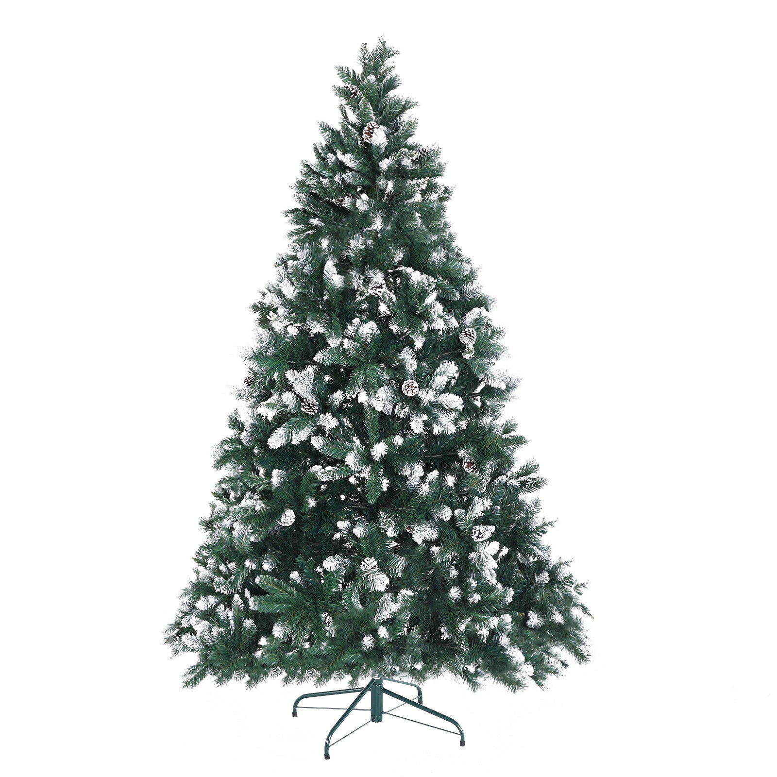 7FT Snowy Pine Cone Christmas Tree – 1290 Tips