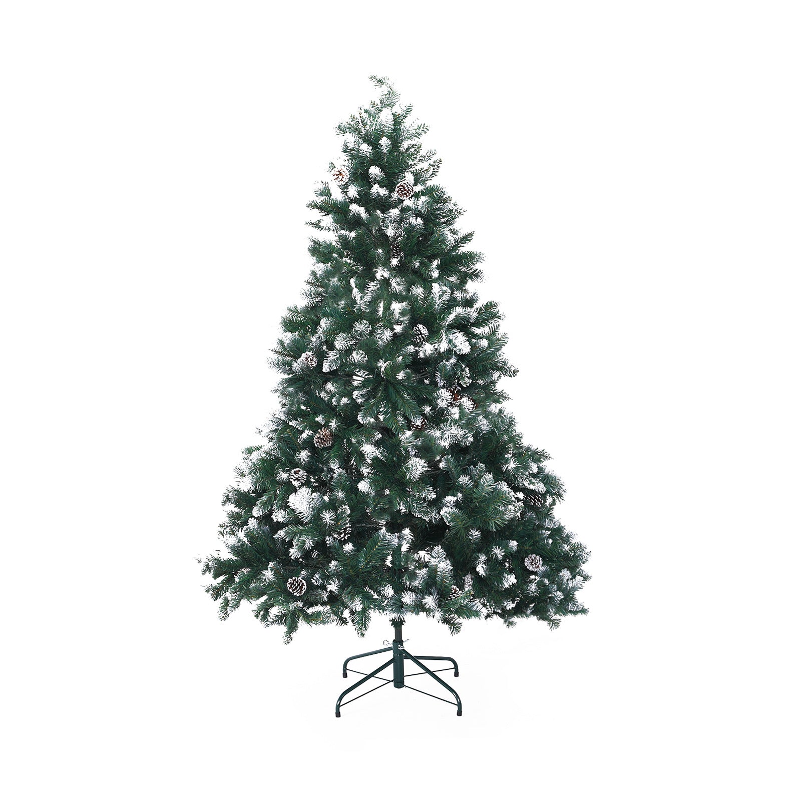 5FT Snowy Pine Cone Christmas Tree – 720 Tips, Unlit