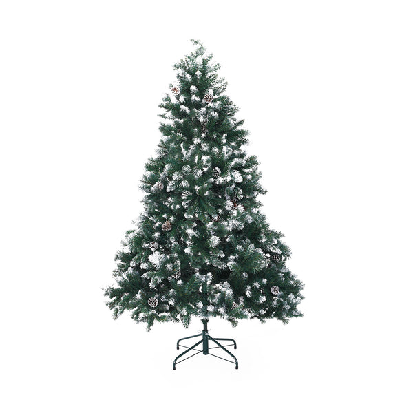 5FT Snowy Pine Cone Christmas Tree – 720 Tips, Unlit