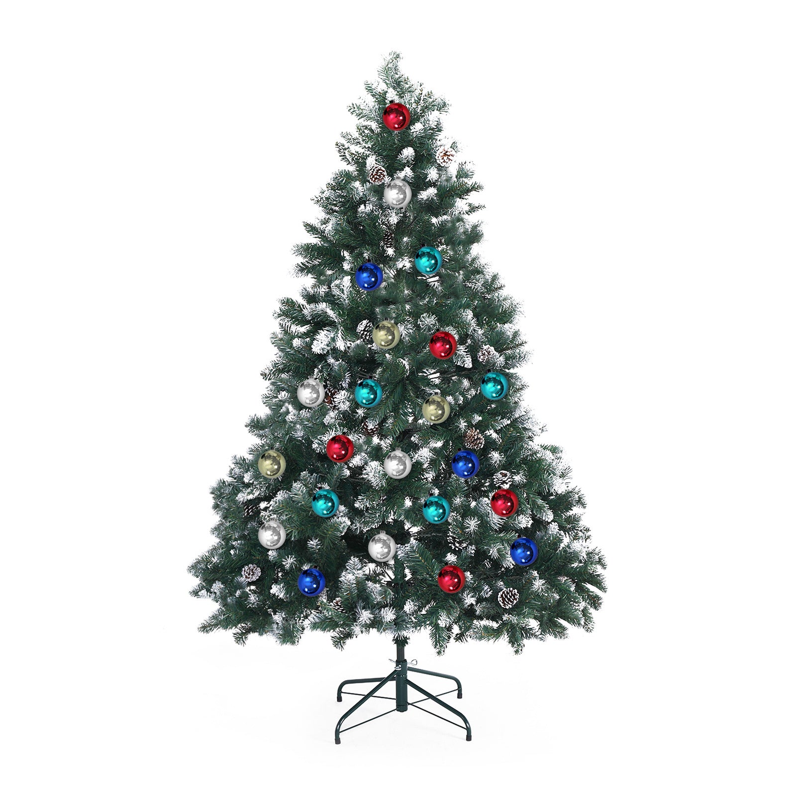 6FT Snowy Pine Cone Christmas Tree – 930 Tips, Unlit