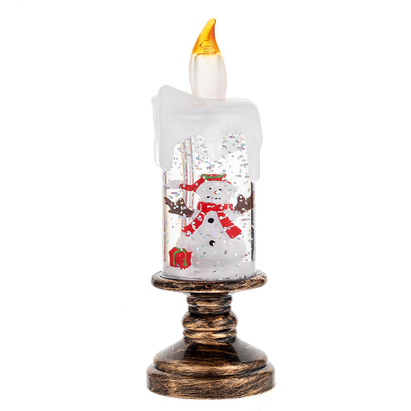 Festive Christmas Candle Lights – LED Snow Globe Holiday Set (4 Designs) 🕯️