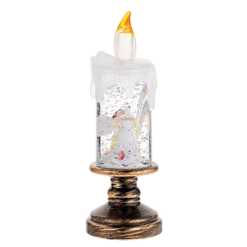 Festive Christmas Candle Lights – LED Snow Globe Holiday Set (4 Designs) 🕯️