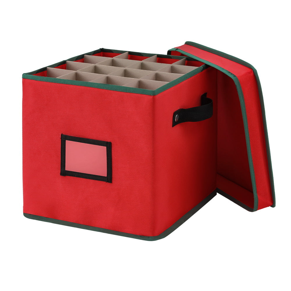 Christmas Bauble Storage Box – 64-Divider Dust-Proof Organiser