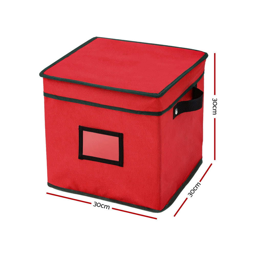 Christmas Bauble Storage Box – 64-Divider Dust-Proof Organiser