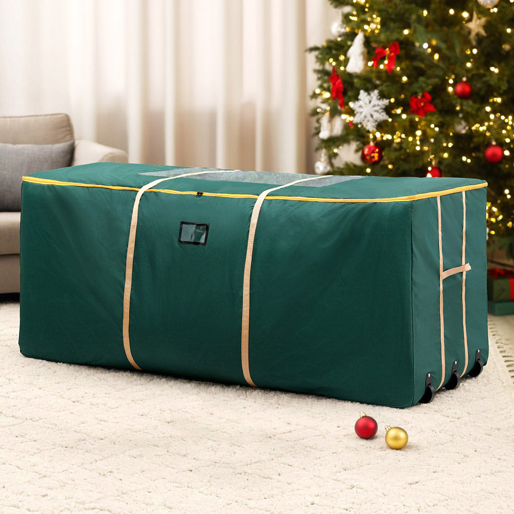 10FT Tree Storage Bag with Wheels – Green